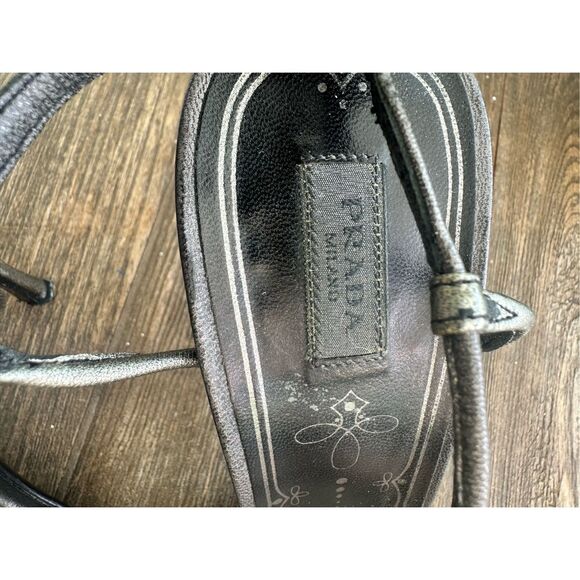 Prada Black Strappy Heels - Picture 2 of 9